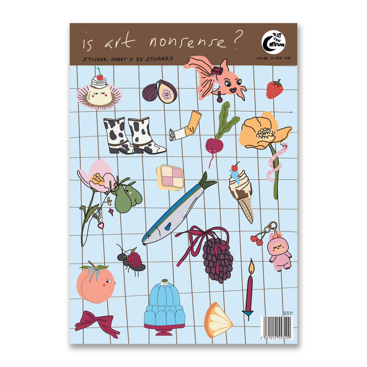 A6 Is art nonsense? sticker sheet