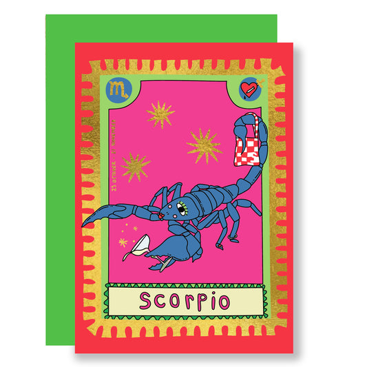 scorpio zodiac card