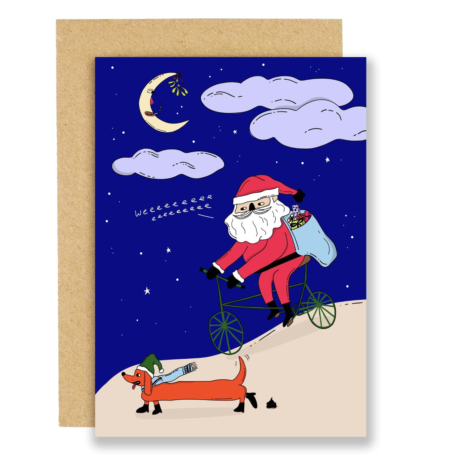 trendy christmas card