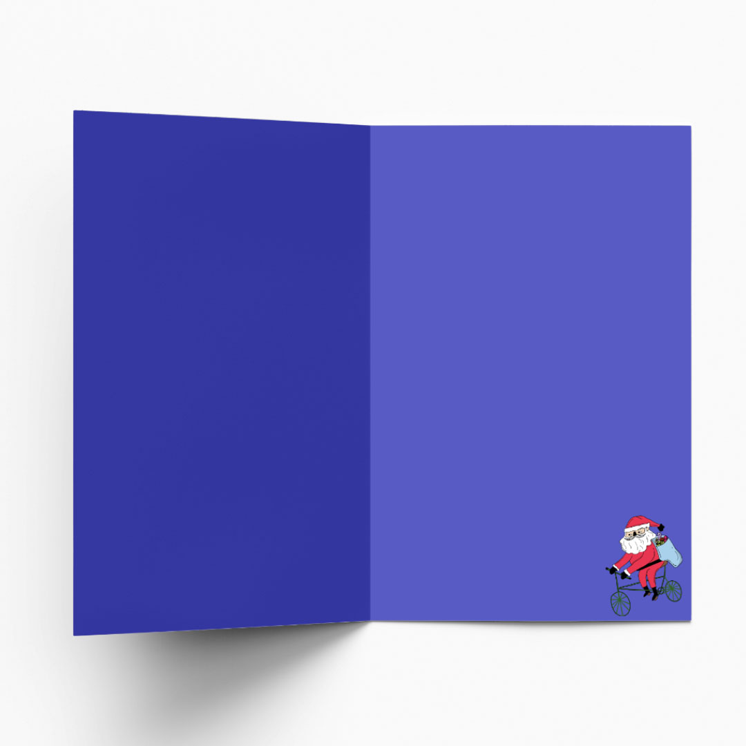 fun santa christmas card