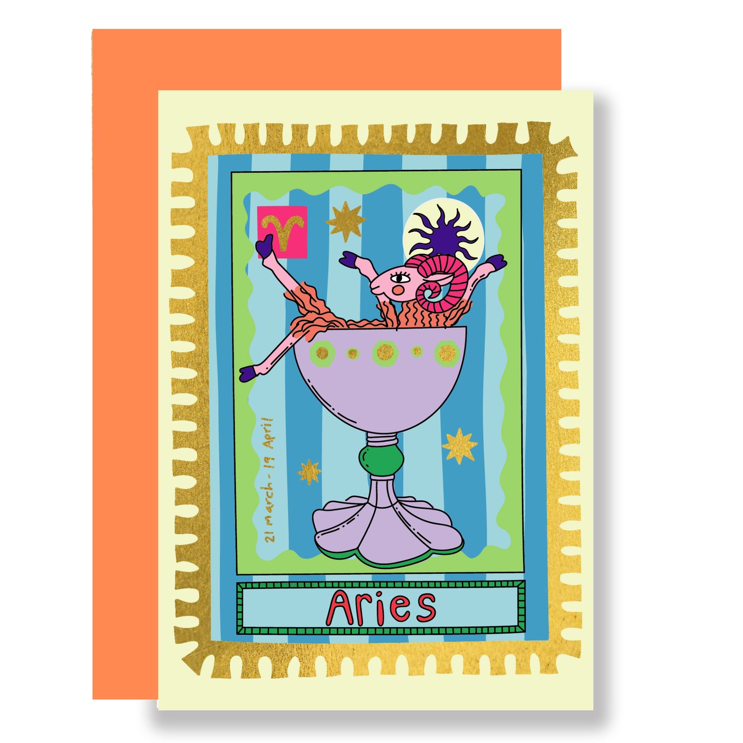 Aries greeting card