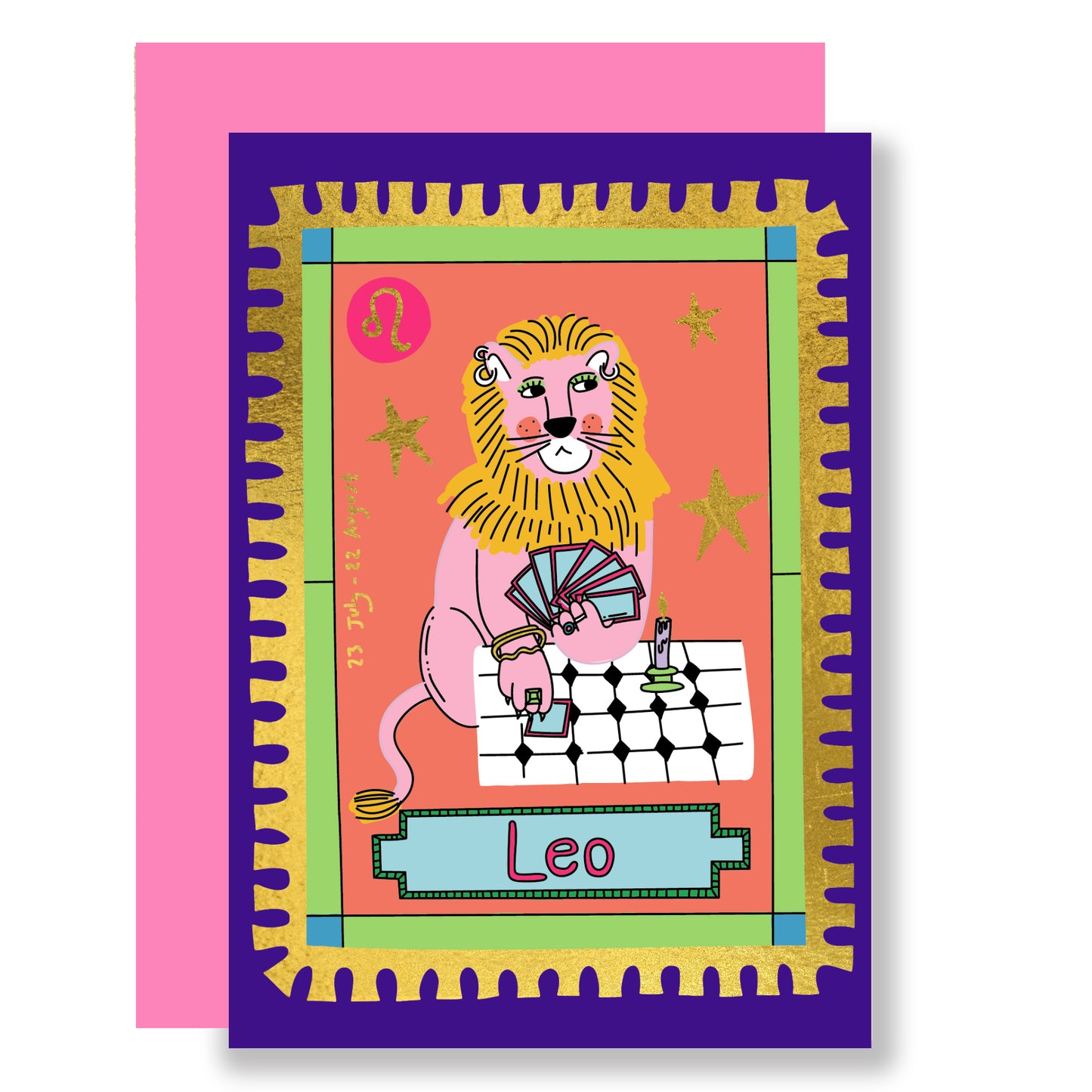 Leo greeting card