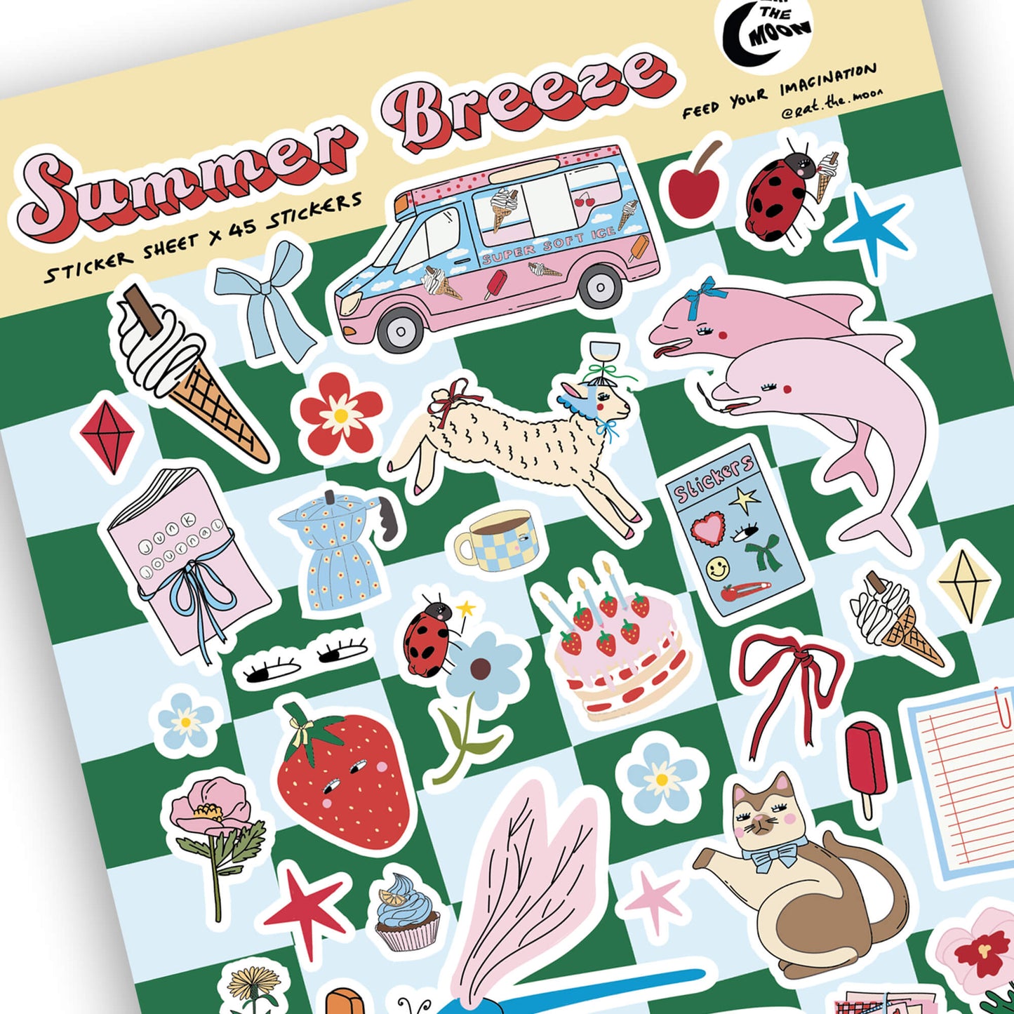 A5 summer breeze x 45 stickers//sold out