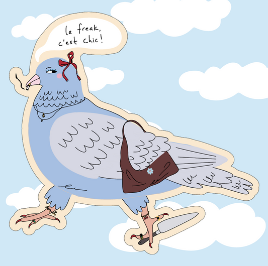 Karolina le Freak gloss vinyl sticker
