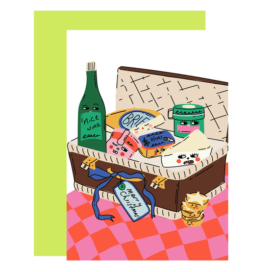 Christmas hamper Christmas card