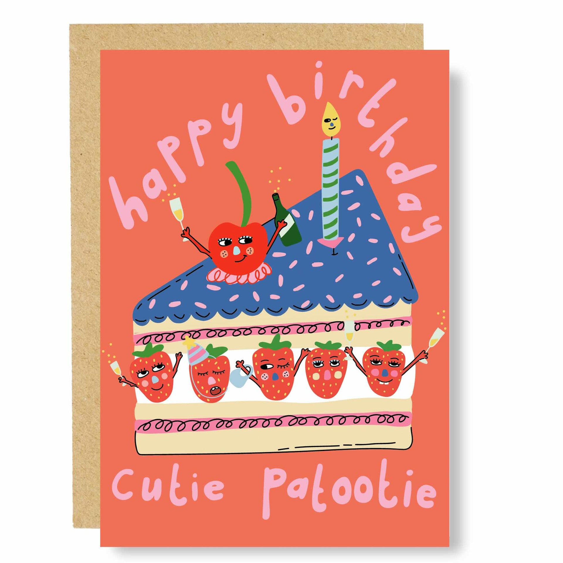 Cutie patootie birthday card