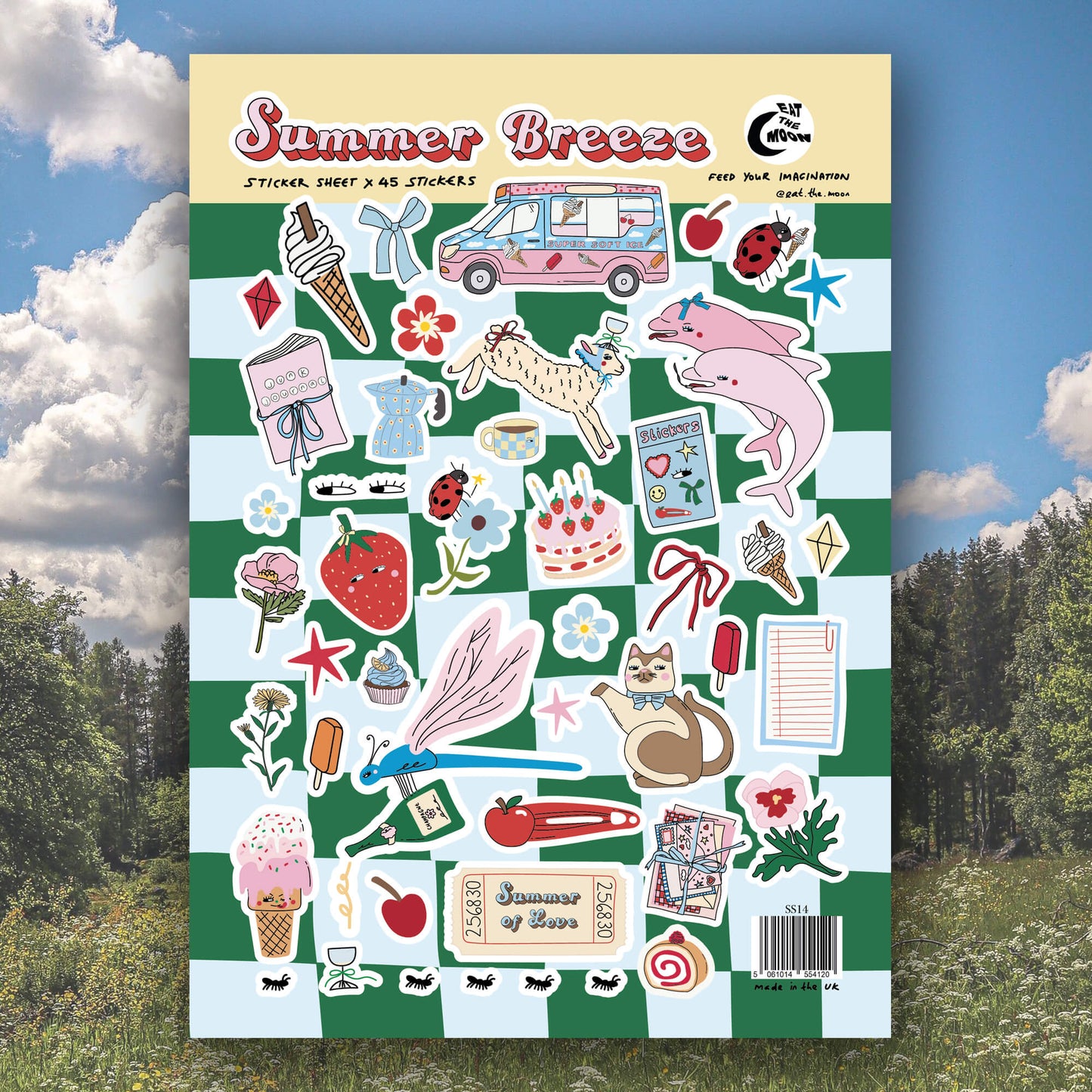A5 summer breeze x 45 stickers//sold out