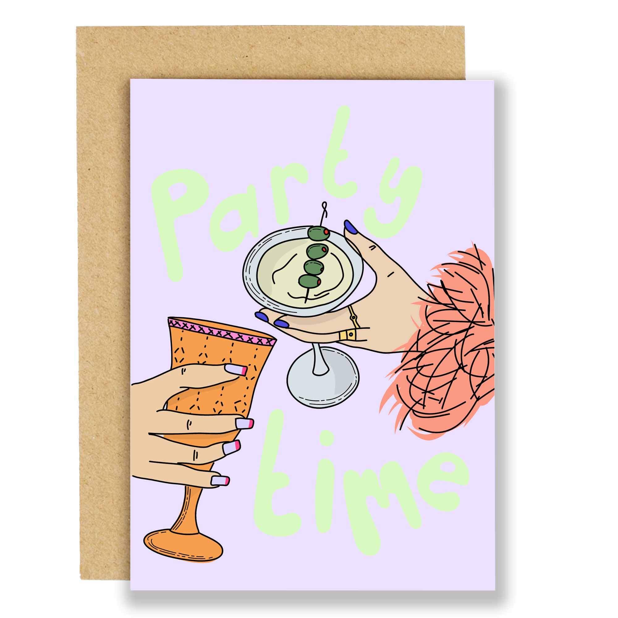 Party time card Eat the Moon