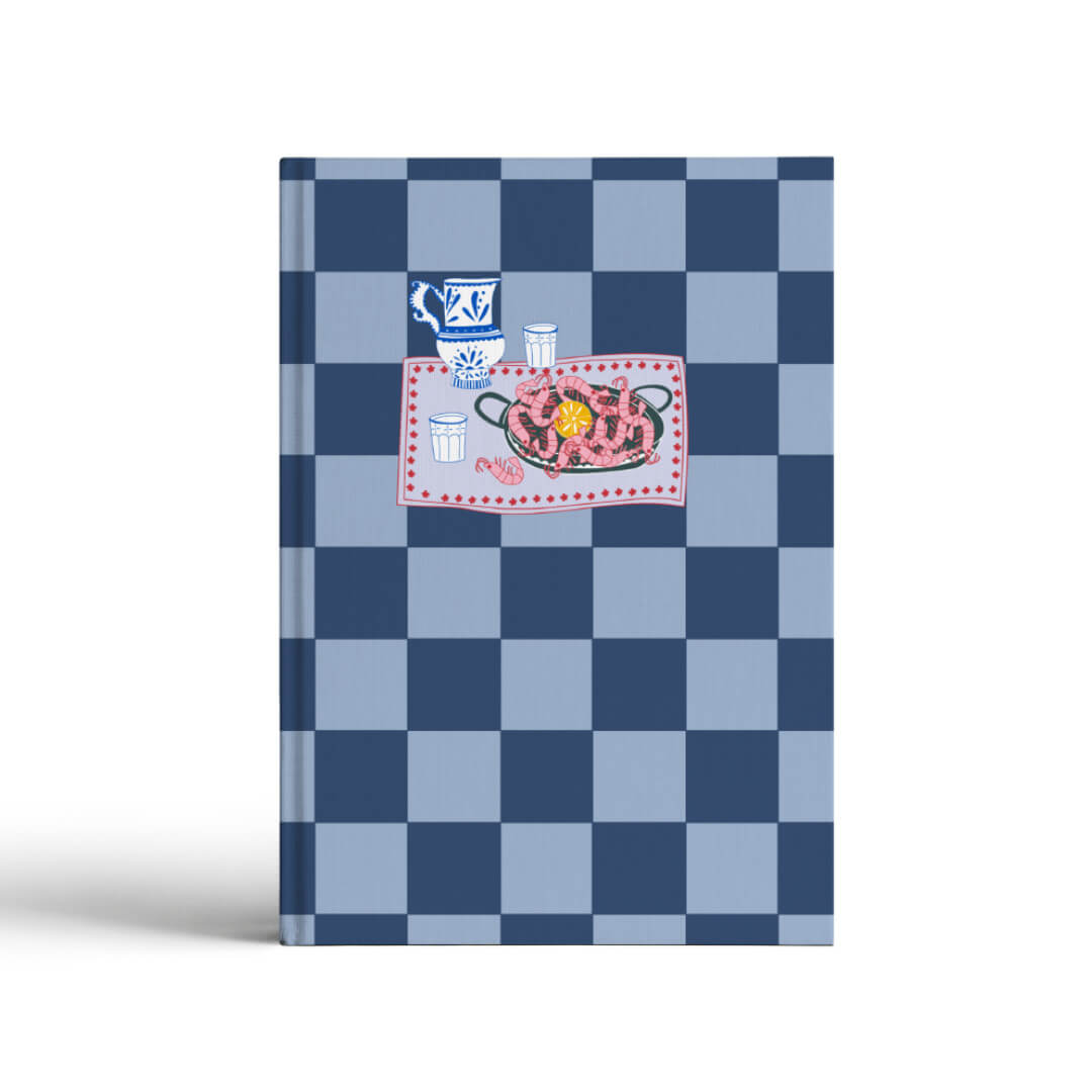 checkered notebook