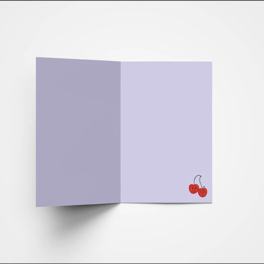 Cute Cherries engagement card