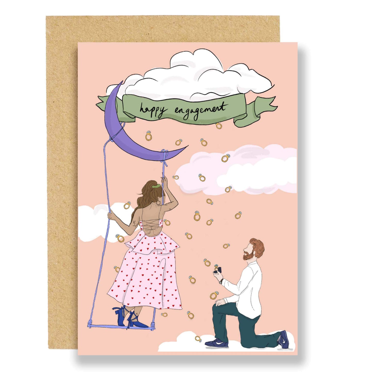 engagement card for friends