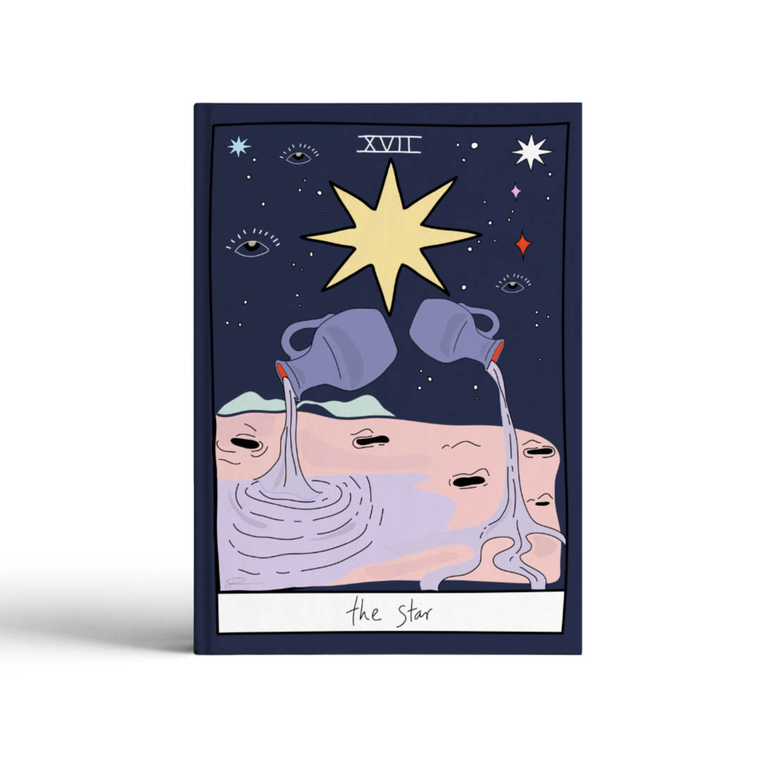 stylish notebook tarot card design