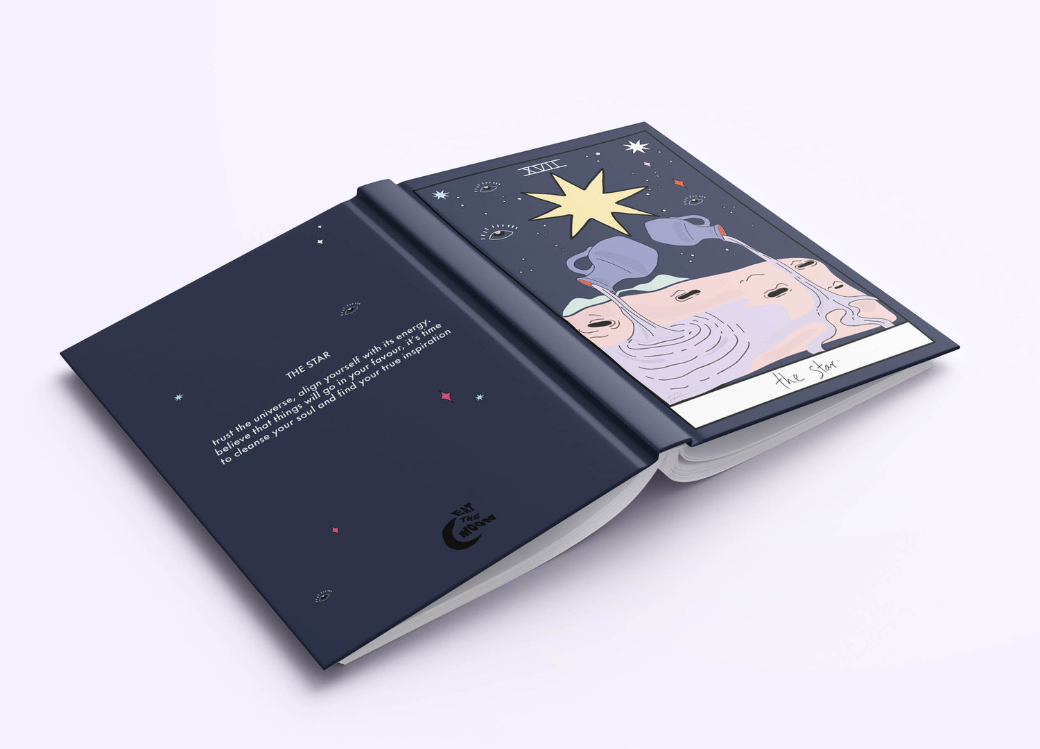 trendy notebook tarot card design