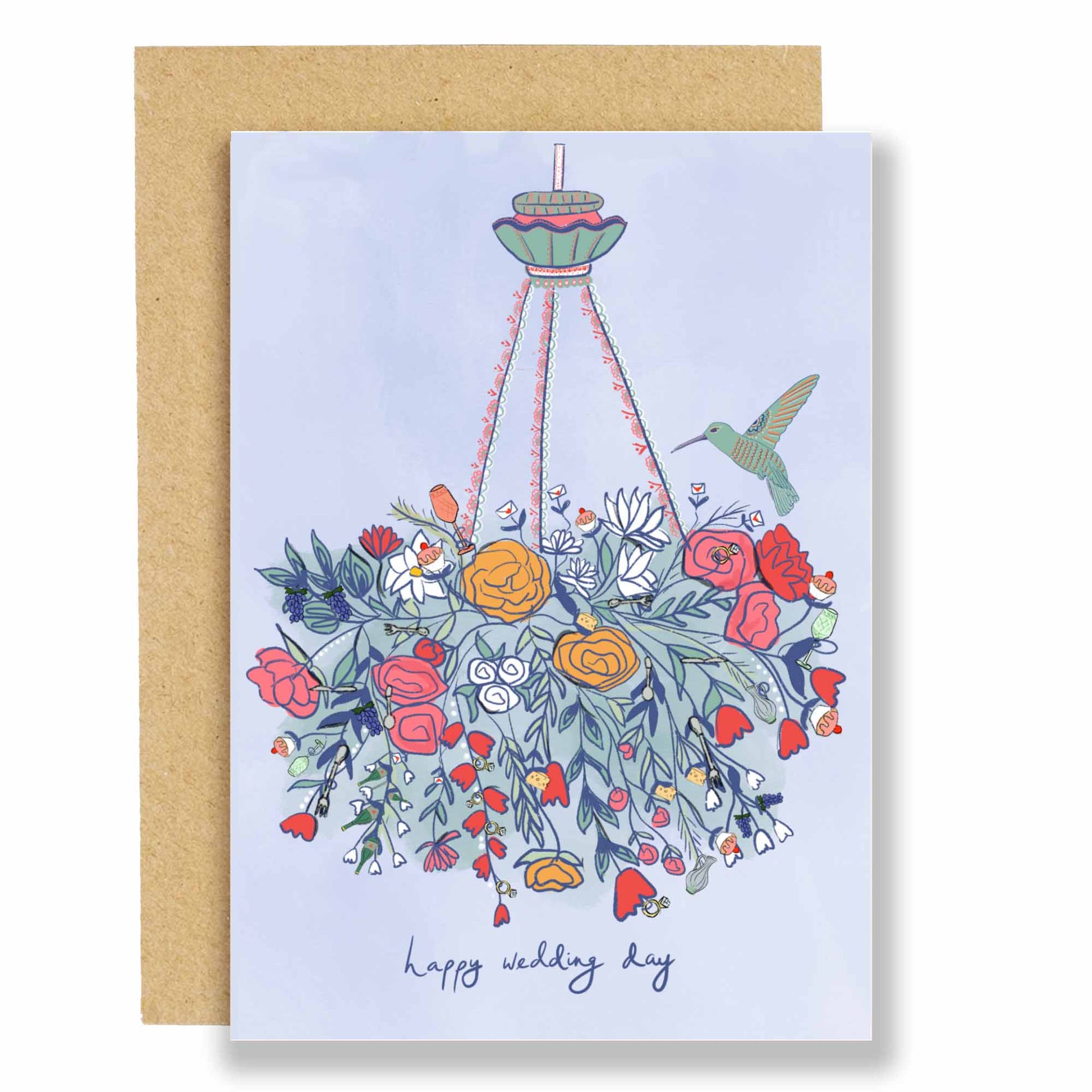 Luxury wedding day card